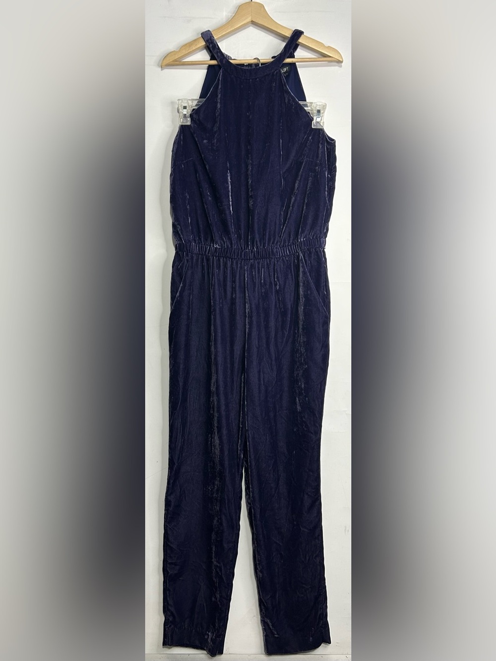 5 for $25🔥LOFT Purple Velvet Jumpsuit Medium